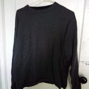 Dockers Dark  Gray Long Sleeve Crew Neck Size L